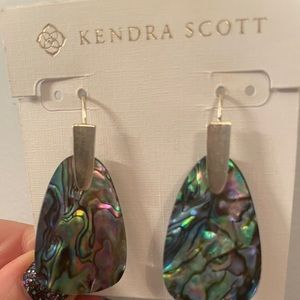 NWOT Kendra Scott Abalone Shell Earrings